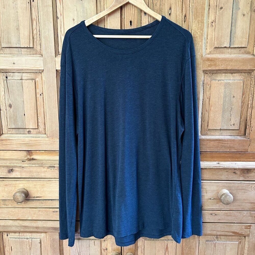 Men's Lululemon‎ Long Sleeve Shirt Athletic Stretch Basic Casual Size XL ?